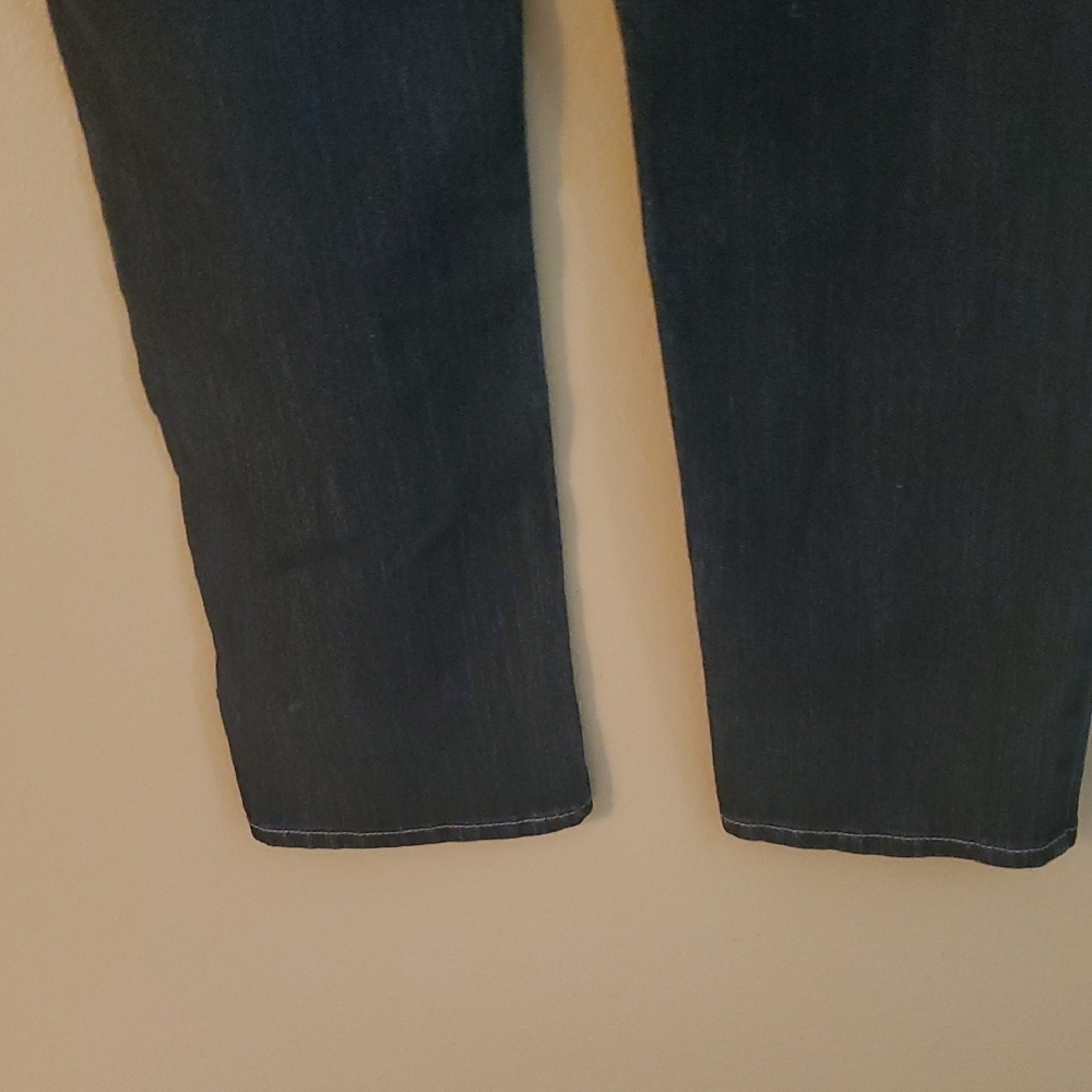 Earl Jeans Women's Straight Leg Dark Blue Denim Jeans - Picture 6 of 8
